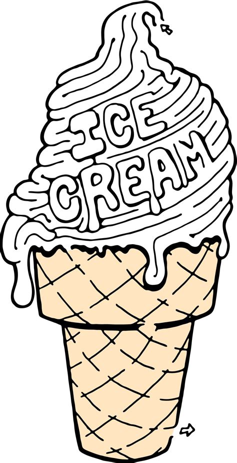 Ice Cream Printable Coloring Pages